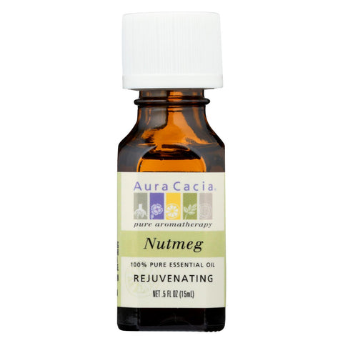 Aura Cacia - Pure Essential Oil Nutmeg - 0.5 Fl Oz