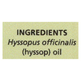 Aura Cacia - 100% Pure Essential Oil Hyssop Liberating - .5 Oz