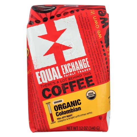 Equal Exchange Organic Drip Coffee - Colombian - Case Of 6 - 12 Oz.