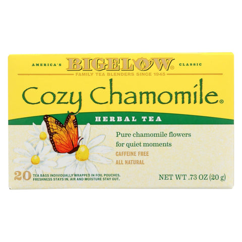 Bigelow Tea Herbal Tea - Cozy Chamomile - Case Of 6 - 20 Bag