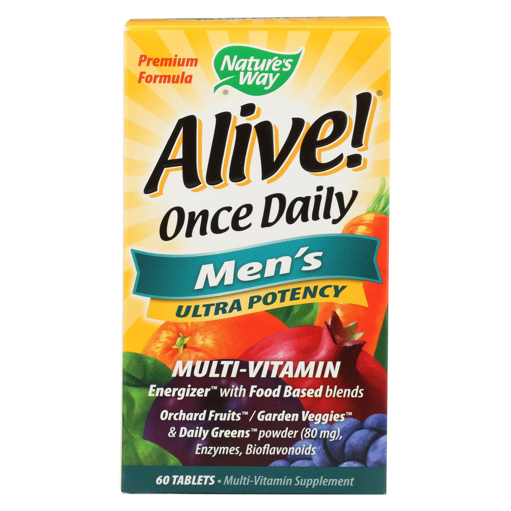 Nature's Way - Alive! Once Daily Men's Multi-vitamin - 60 Tablets