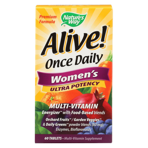 Nature's Way - Alive! Once Daily Women's Multi-vitamin - Ultra Potency - 60 Tablets