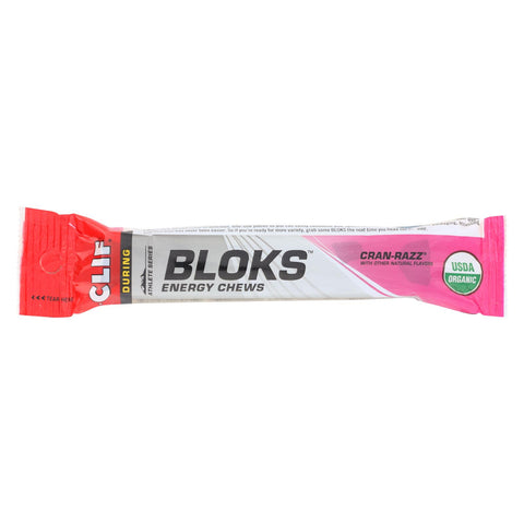 Clif Bar Clif Shot Bloks - Organic Cranberry - Case Of 18 - 2.1 Oz