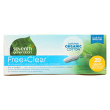 Seventh Generation Tampons - Applicator Free Regular - 20 Ct - Case Of 12