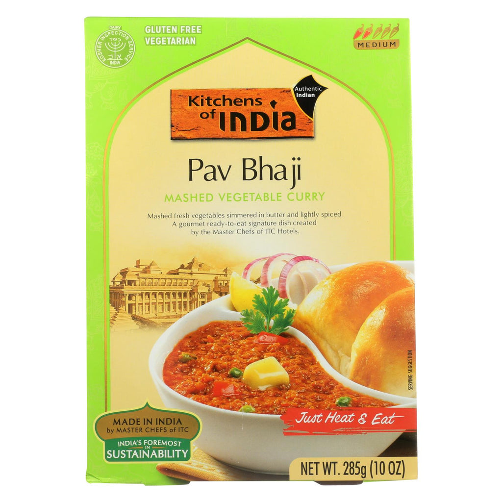 Kitchen Of India Dinner - Mashed Vegetable Curry - Pav Bhaji - 10 Oz - Case Of 6