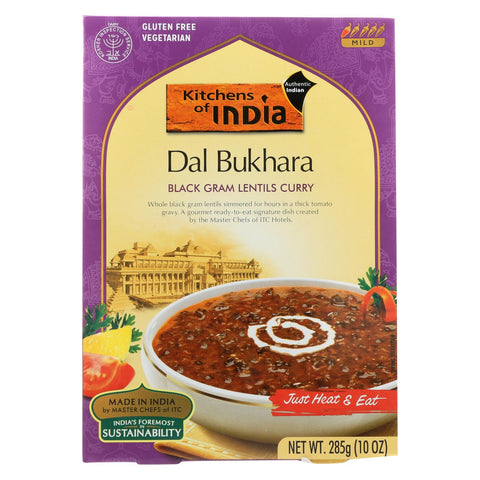 Kitchen Of India Dinner - Black Gram Lentils Curry - Dal Bukhara - 10 Oz - Case Of 6