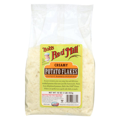 Bob's Red Mill - Instant Mashed Potatoes Creamy Potato Flakes - 16 Oz - Case Of 4