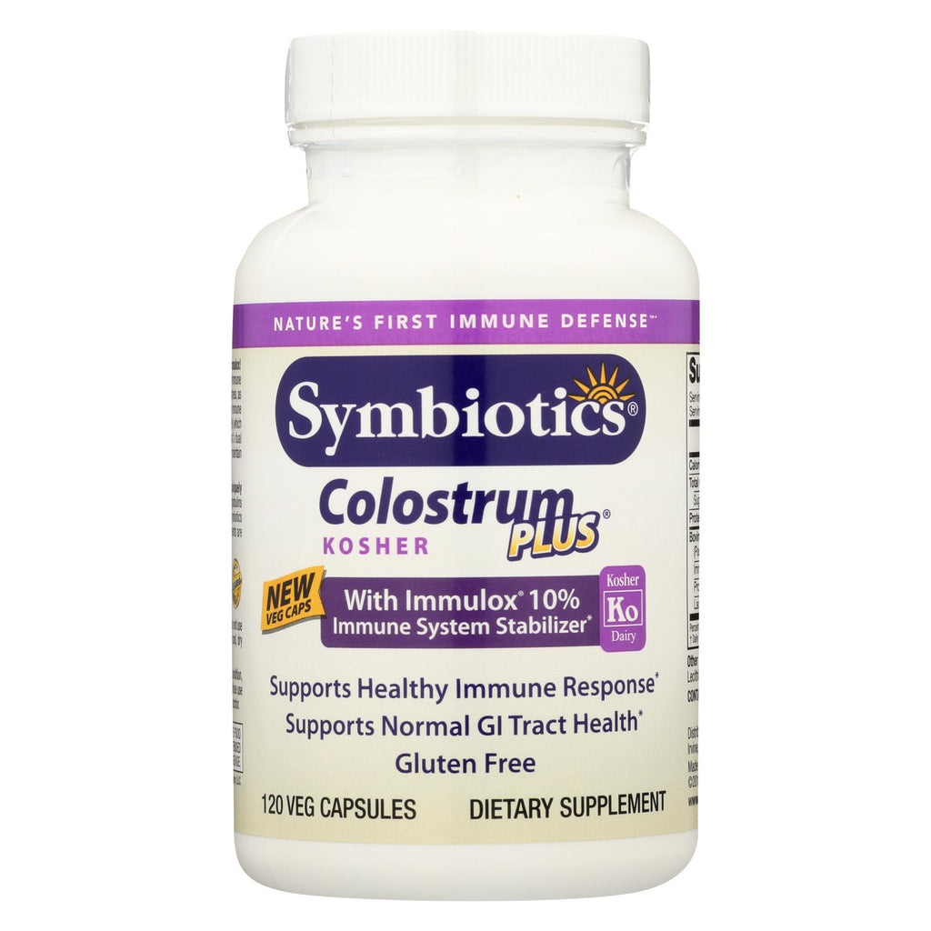 Symbiotics Colostrum Plus Kosher - 120 Capsules