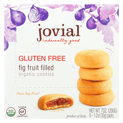 Jovial - Cookie - Organic - Fig Fruit Filled - Gluten Free - 7 Oz - Case Of 10