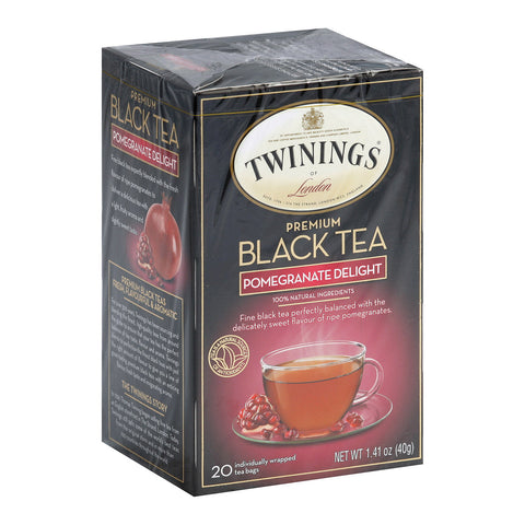 Twining's Tea Black Tea - Pomegranate Delight - Case Of 6 - 20 Bags