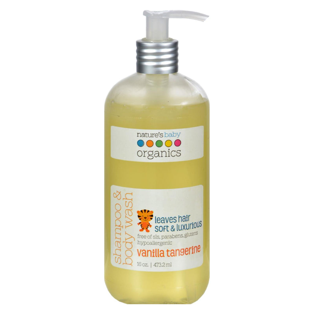 Nature's Baby Organics Shampoo And Body Wash Vanilla Tangerine - 16 Fl Oz