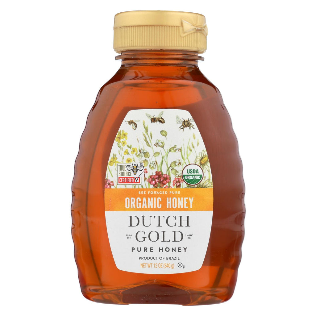 Dutch Gold Honey Organic Wildflower Honey - Case Of 6 - 12 Oz.