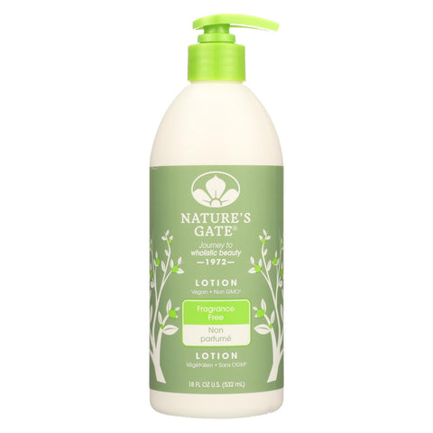 Nature's Gate Moisturizing Lotion For Sensitive Skin Fragrance Free - 18 Fl Oz