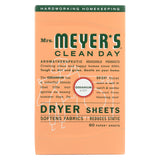 Mrs. Meyer's Clean Day - Dryer Sheets - Geranium - Case Of 12 - 80 Sheets