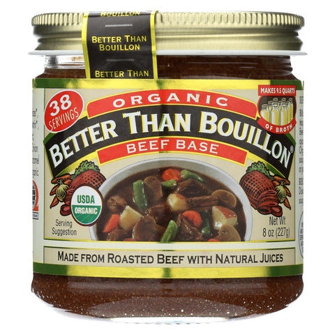 Better Than Bouillon Organic Seasoned - Beef Base - Case Of 6 - 8 Oz.