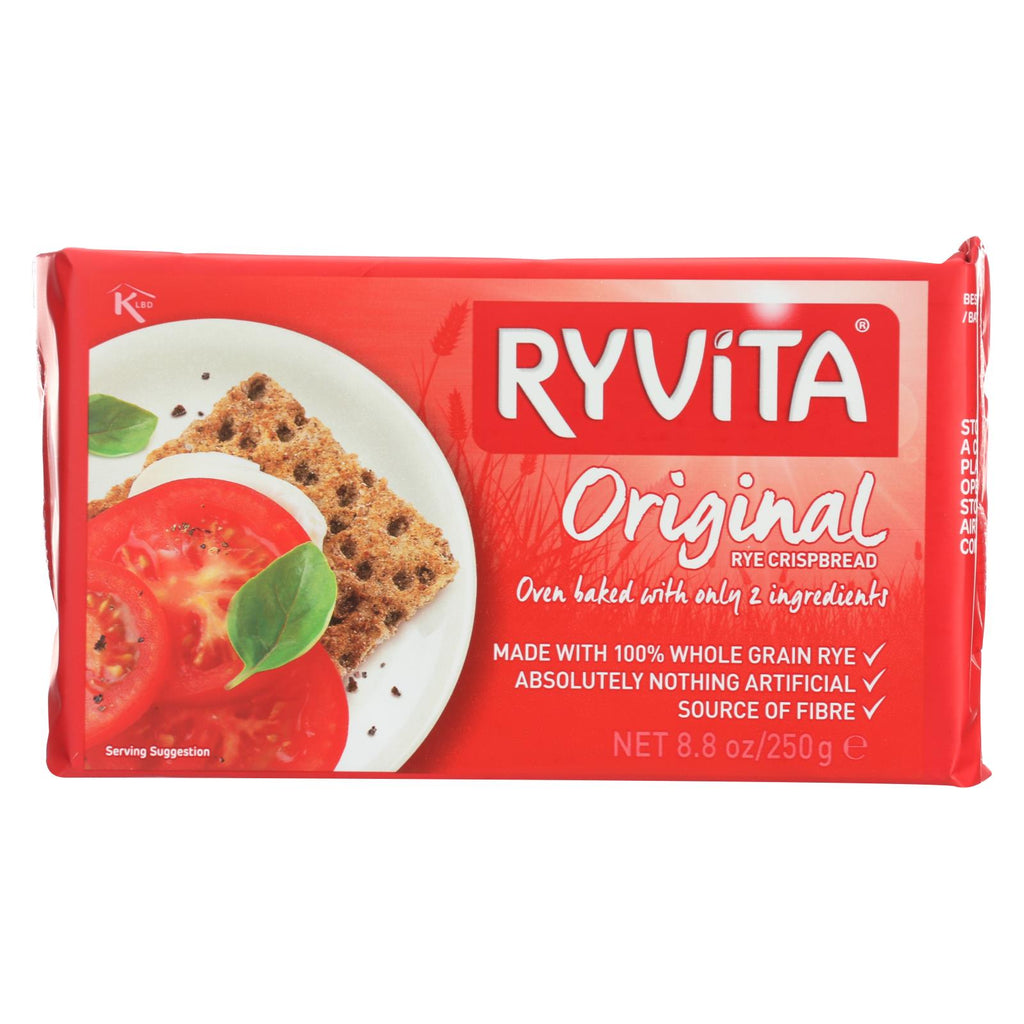 Ryvita Crisp Bread Crispbread - Dark Rye - Case Of 10 - 8.8 Oz.