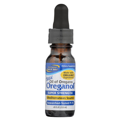 North American Herb And Spice Oreganol Oil Of Oregano Super Strength - 0.45 Fl Oz