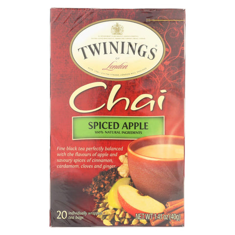 Twining's Tea Chai - Apple Spiced - Case Of 6 - 20 Bags