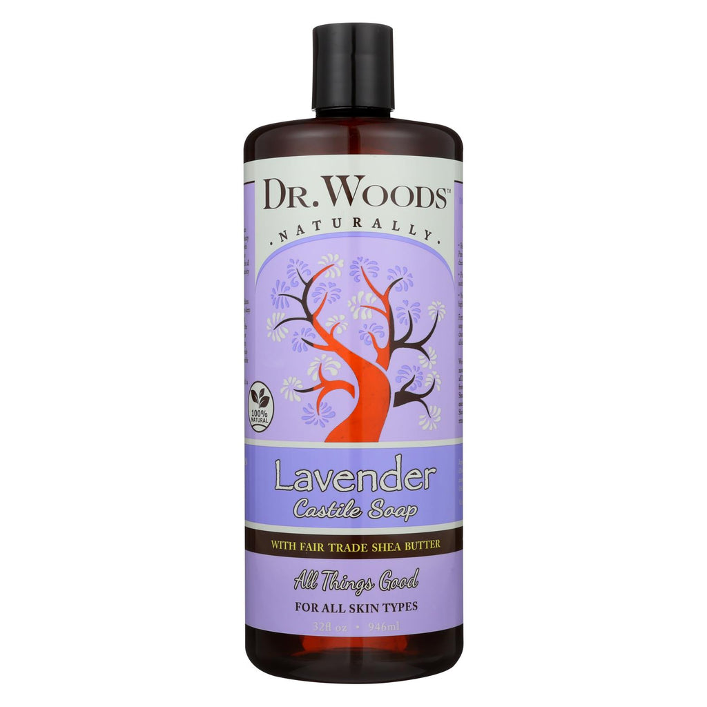 Dr. Woods Shea Vision Soothing Lavender Castile Soap - 32 Oz