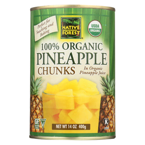 Native Forest Organic Chunks - Pineapple - Case Of 6 - 14 Oz.