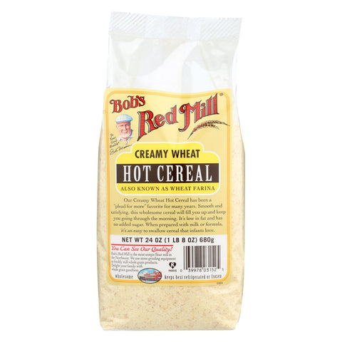 Bob's Red Mill - Creamy Wheat Farina Hot Cereal - 24 Oz - Case Of 4