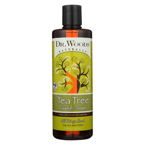 Dr. Woods Shea Vision Pure Castile Soap Tea Tree - 16 Fl Oz