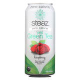 Steaz Zero Calorie Green Tea - Raspberry - Case Of 12 - 16 Fl Oz.