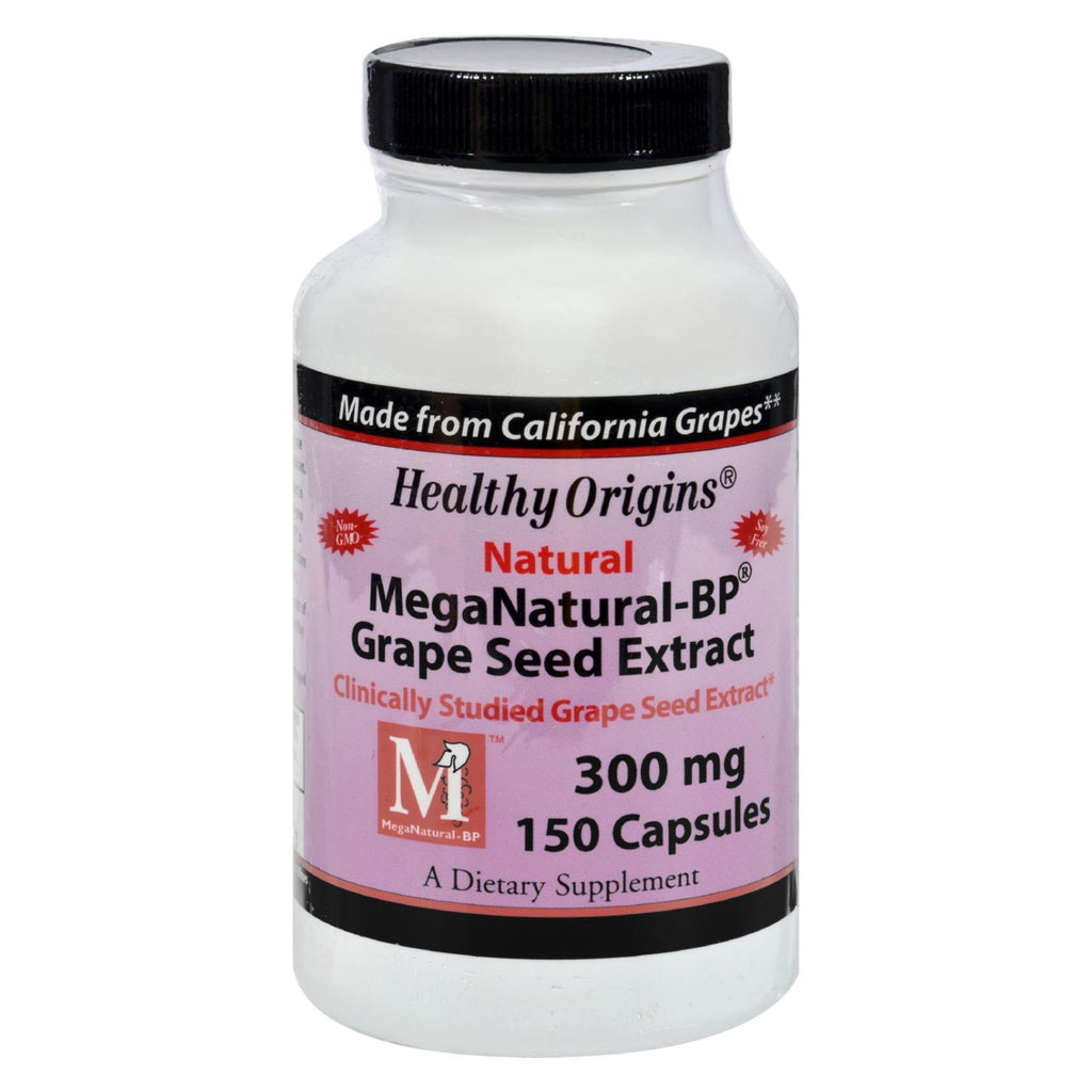 Healthy Origins Mega Natural-bp Grape Seed Extract - 300 Mg - 150 Capsules