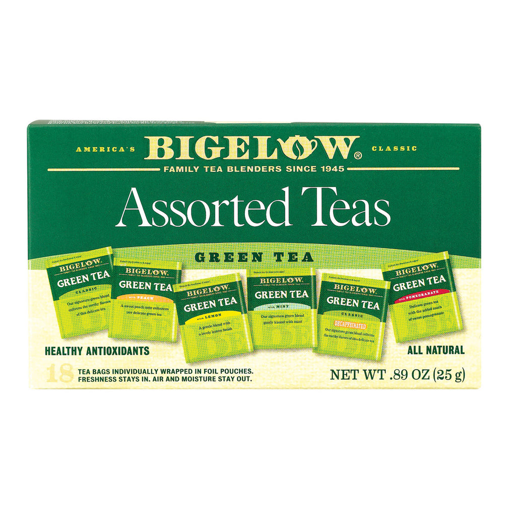 Bigelow Tea Tea - Green - 6 Assorted - Case Of 6 - 18 Bag