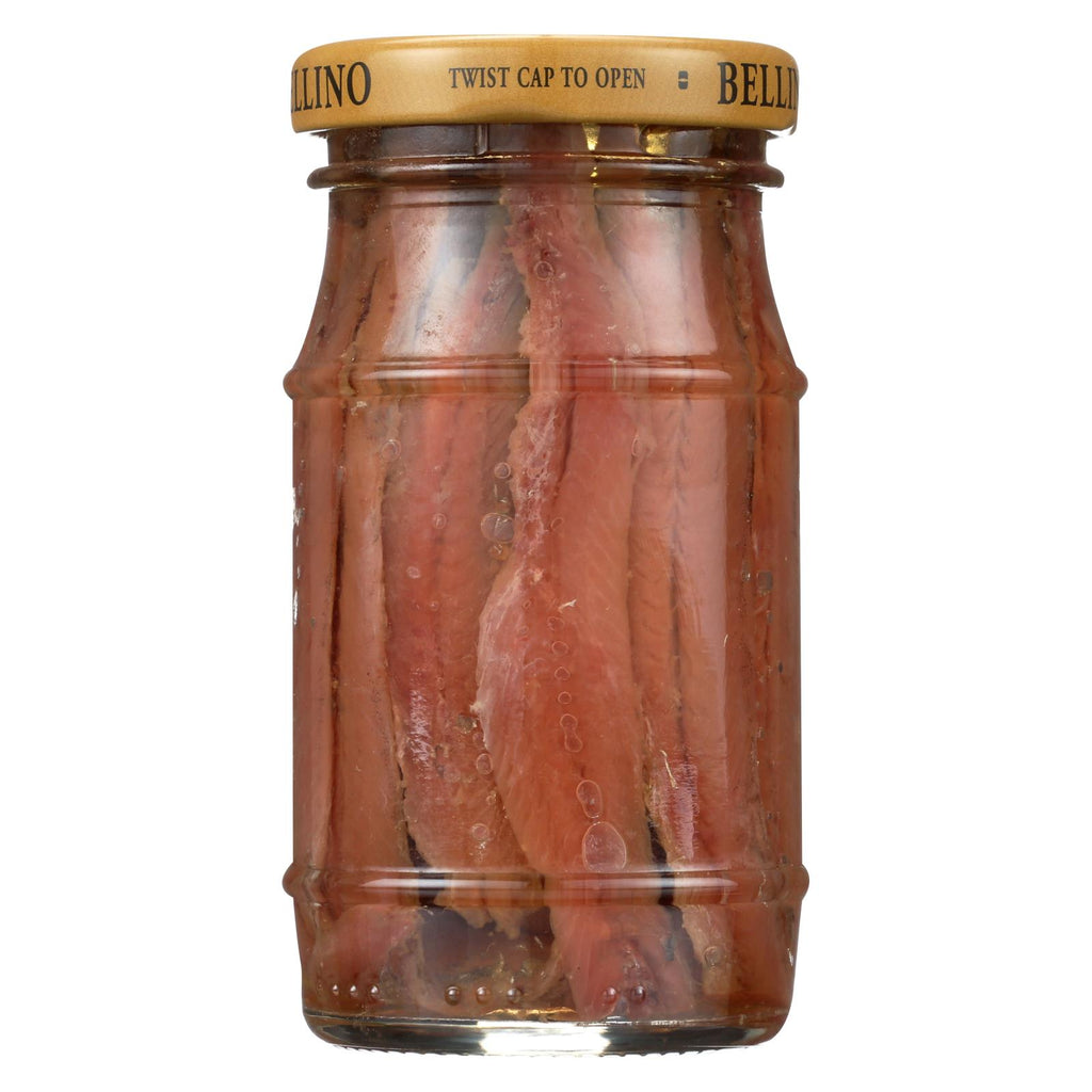 Bellino Anchovies - Oil - Flat - Case Of 12 - 4.25 Oz