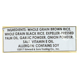 Edward And Sons Brown Rice Snaps - Onion Garlic - Case Of 12 - 3.5 Oz.