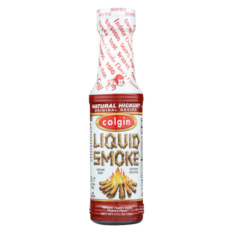 Colgin Liquid Smoke - Natural Hickory - Case Of 12 - 4 Fl Oz.