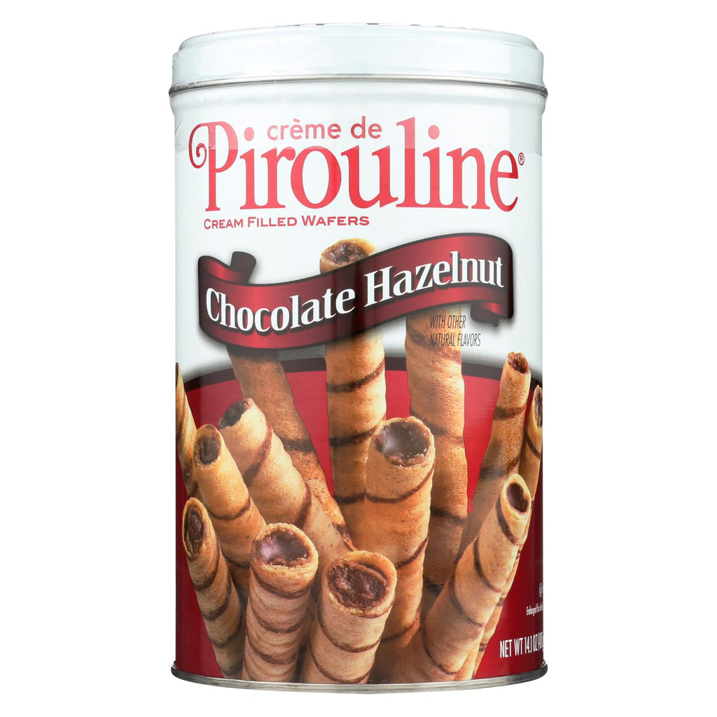 De Beukelaer - Creme De Pirouline Rolled Wafers - Chocolate Hazelnut - Case Of 6 - 14 Oz.