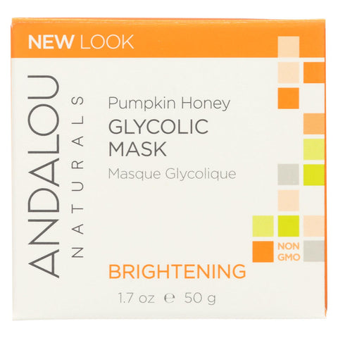 Andalou Naturals Glycolic Brightening Mask Pumpkin Honey - 1.7 Fl Oz