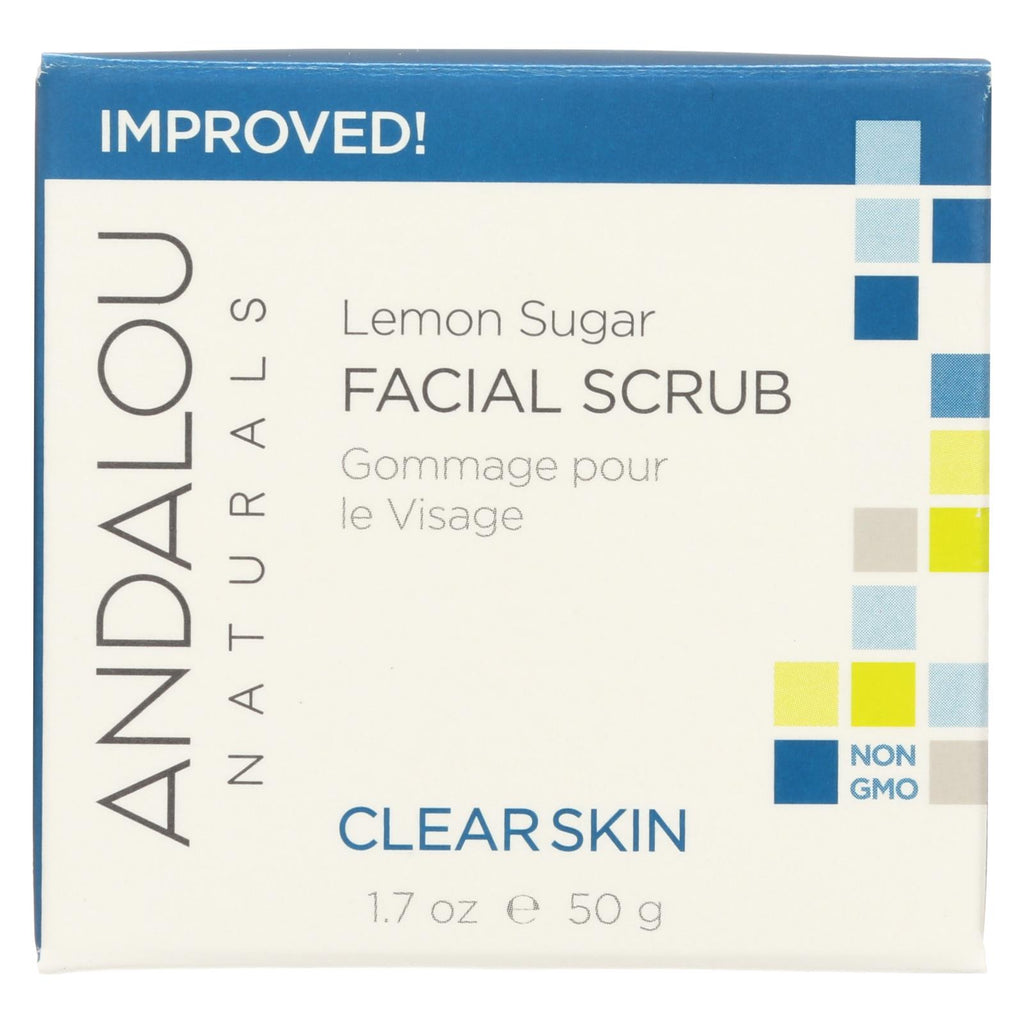 Andalou Naturals Clarifying Facial Scrub Lemon Sugar - 1.7 Fl Oz