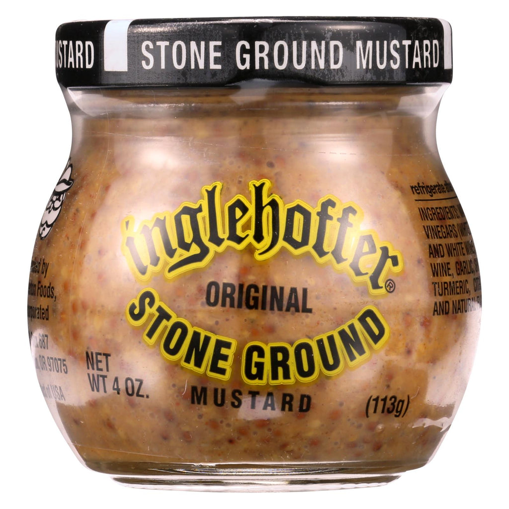 Inglehoffer - Mustard - Stone Ground - 4 Oz - Case Of 12