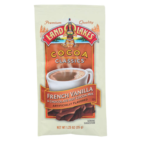 Land O Lakes Cocoa Classic Mix - French Vanilla And Chocolate - 1.25 Oz - Case Of 12