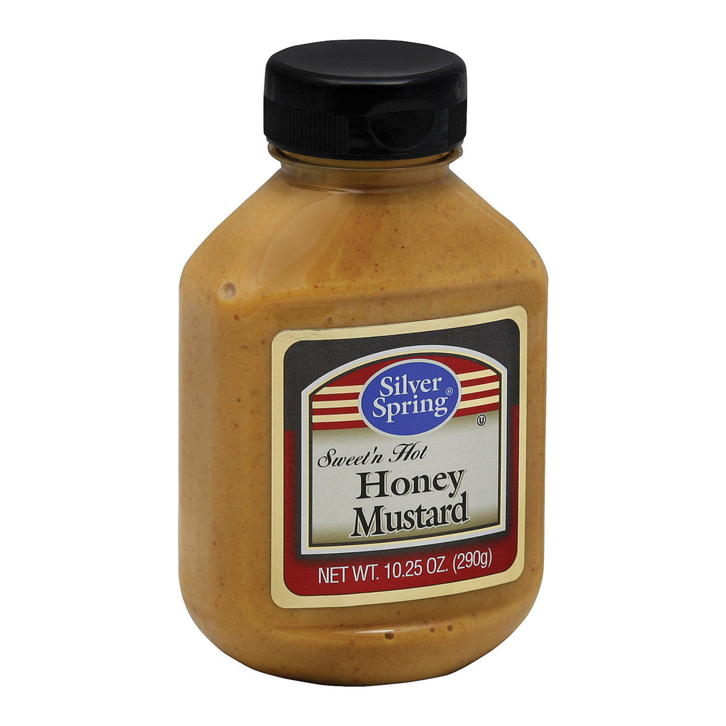 Silver Spring Squeeze - Mustard - Honey - Case Of 9 - 10.25 Oz