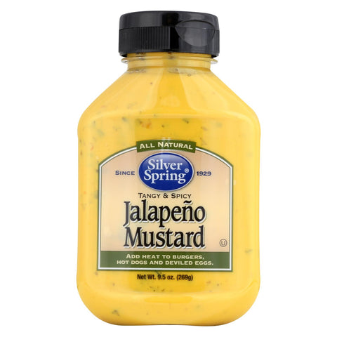 Silver Spring Squeeze - Mustard - Jalapeno - Case Of 9 - 9.5 Oz