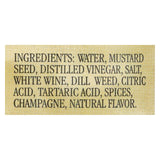 Woeber's Reserve Champagne Dill Mustard - Case Of 6 - 4.25 Oz.