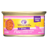 Wellness Pet Products Cat Food - Kitten Recipe - Case Of 24 - 3 Oz.