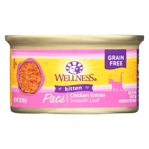 Wellness Pet Products Cat Food - Kitten Recipe - Case Of 24 - 3 Oz.