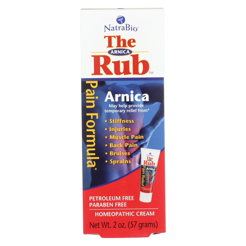 Natrabio The Arnica Rub Pain Relief Cream - 2 Oz