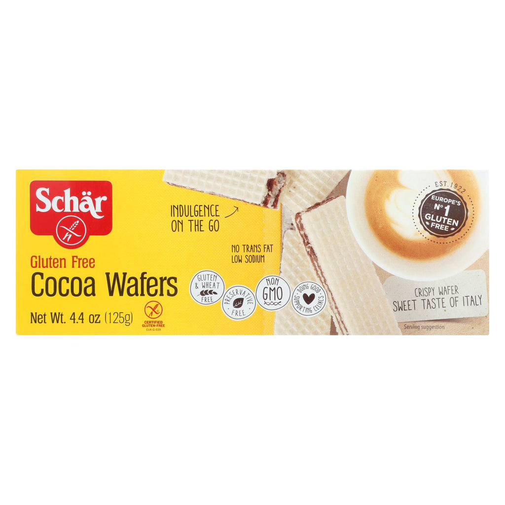 Schar Cocoa Wafers - Case Of 12 - 4.4 Oz.