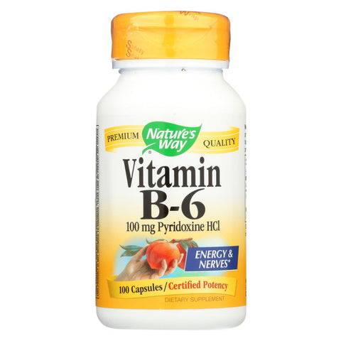 Nature's Way - Vitamin B-6 - 100 Mg - 100 Capsules