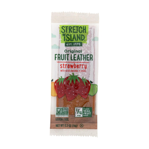 Stretch Island Fruit Leather Strip - Summer Strawberry - .5 Oz - Case Of 30