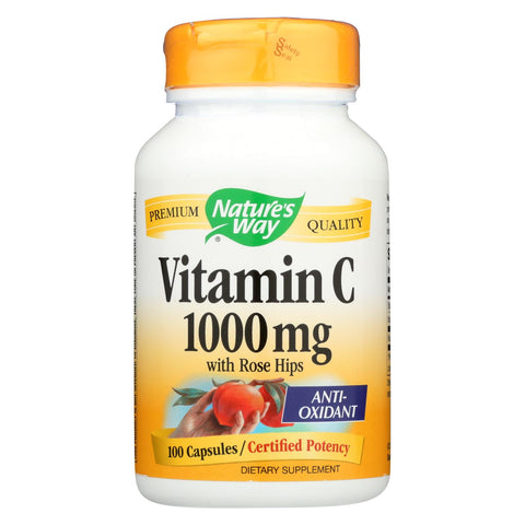 Nature's Way - Vitamin C With Rose Hips - 1000 Mg - 100 Capsules