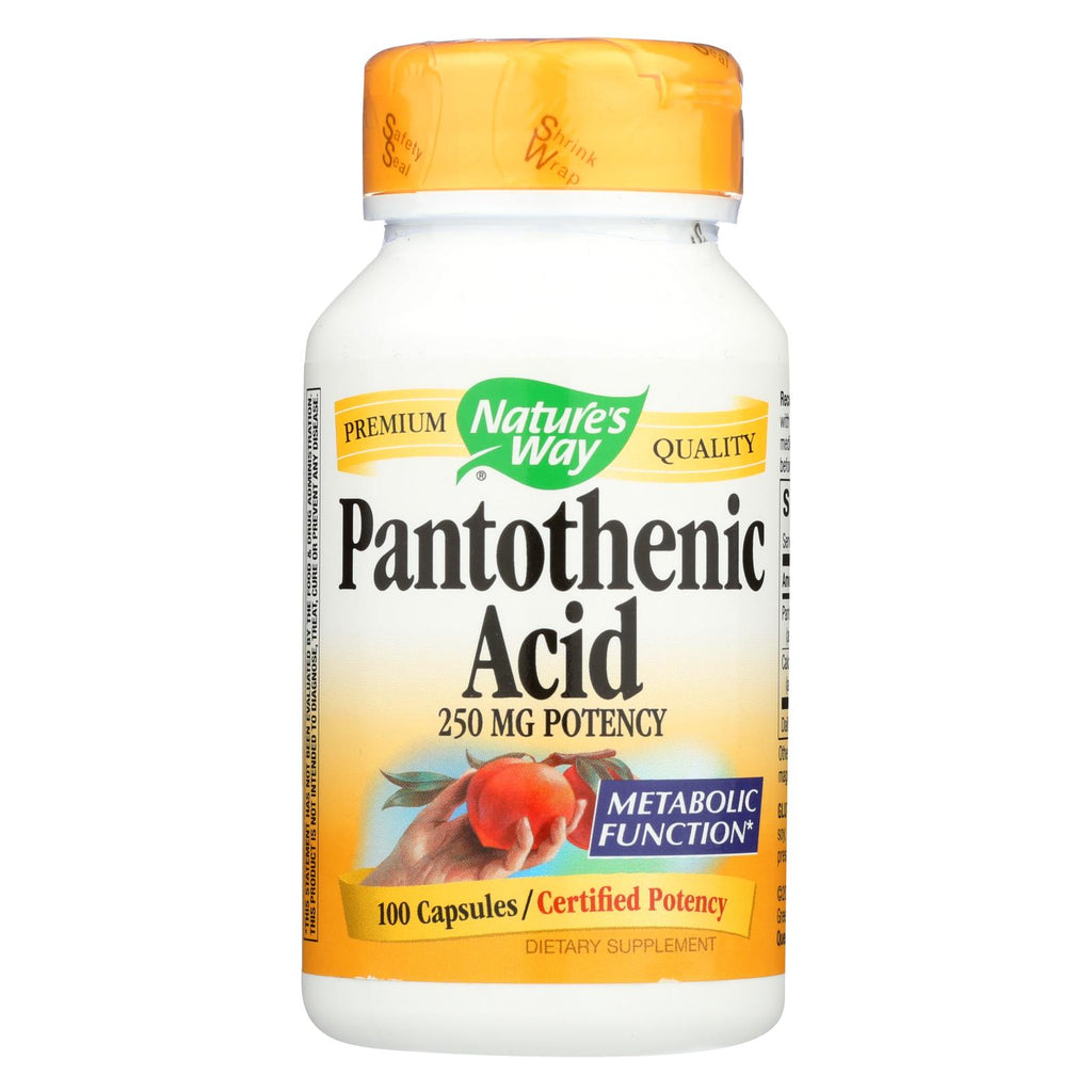 Nature's Way - Pantothenic Acid - 250 Mg - 100 Capsules