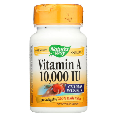 Nature's Way - Vitamin A - 10000 Iu - 100 Softgels