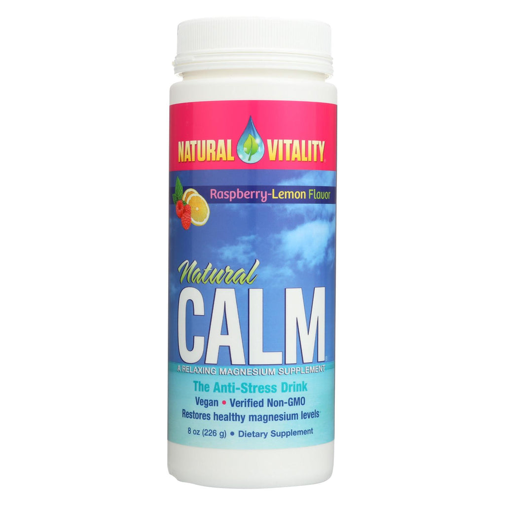 Natural Vitality Natural Magnesium Calm Raspberry-lemon - 8 Oz